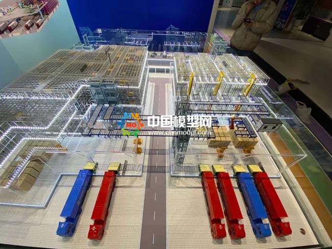 智慧工廠智能車(chē)間自動(dòng)化立體倉(cāng)庫(kù)沙盤(pán)模型