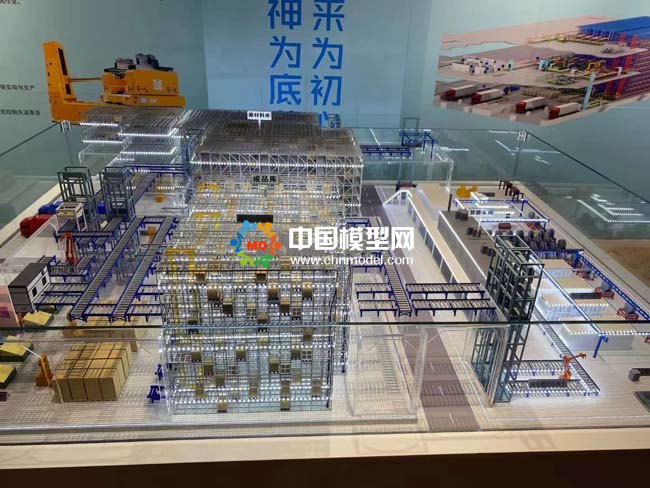 智慧工廠智能車(chē)間自動(dòng)化立體倉(cāng)庫(kù)沙盤(pán)模型