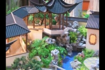 園林古建模型，天壇模型，木制古建模型