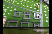 高速公路沙盤，橋梁隧道沙盤模型