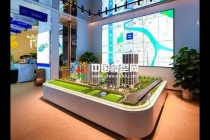 售樓部正常使用三類沙盤模型，建筑區(qū)域和戶型